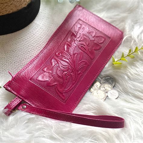 Leather wristlet wallet - Wristlet wallet women - woman wallet - Wristlet clutch - Cellphone ...