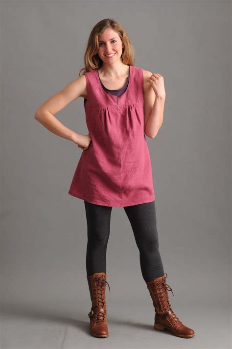 This Tunic Top is made of sustainable Tencel and hemp fiber. So comfy and breathable! | Sym ...