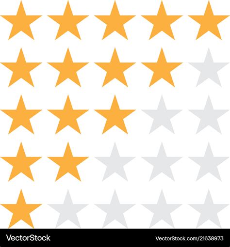 5 star rating icon eps10 star Royalty Free Vector Image