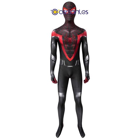 Spider-man Cosplay Suit Miles Morales PS5 Spandex Printed Cosplay Costume