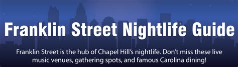 Chapel Hill Nightlife Guide [Infographic]