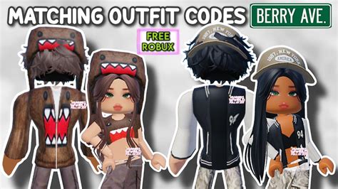 GIRL AND BOY MATCHING OUTFIT CODES FOR BERRY AVENUE AND BLOXBURG 🤩 ...