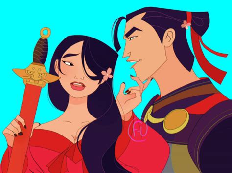 mulan x shang fan art - vansgreatlakescrossing