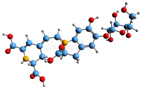 3D Image of Betanin Skeletal Formula Stock Illustration - Illustration of beet, number: 276343102