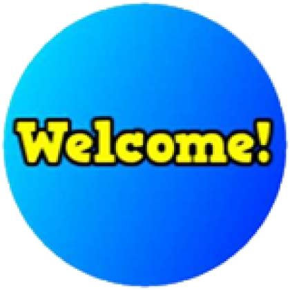 Welcome Badge - Roblox