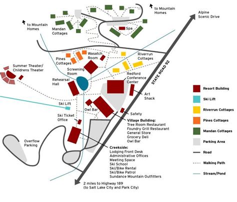 Map of Sundance Resort | Sundance resort, Utah vacation, Resort