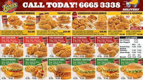 Texas Chicken Menu: Texas Chicken Singapore Menu with Prices Updated 2024