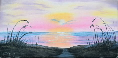 Beach Sunrise. Painting #38 - Home