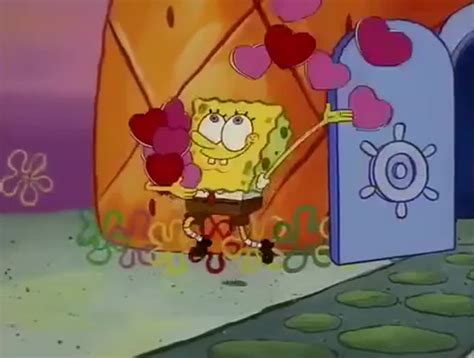 Spongebob throwing hearts Blank Template - Imgflip