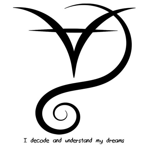 I understand my dreams symbol | Tattoos | Symbols, Magic symbols, Book of shadows