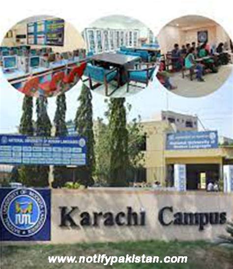 NUML Karachi Campus Jobs 2023 Apply Online | Faculty and Staff jobs at NUML Karachi Campus ...