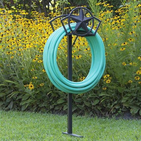 Liberty Garden Liberty Garden Decorative Steel Liberty Star Garden Hose Butler Storage Stand in ...