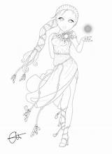 Topmodel Coloring sketch template
