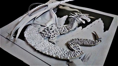 Paper Sculpting : Dragon on Behance