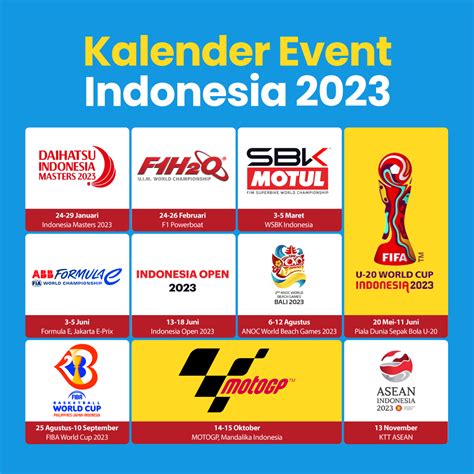 Kalender Event Indonesia 2023 | Indonesia Baik