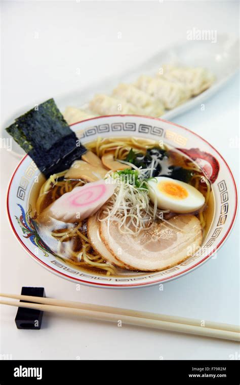 Soy sauce Ramen Stock Photo - Alamy