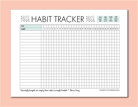 Free 30 Day Habit Tracker Printable to Crush Your Goals