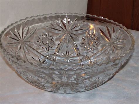 Antique Pressed Glass Star of David Serving Bowl | Glass stars, Star of ...