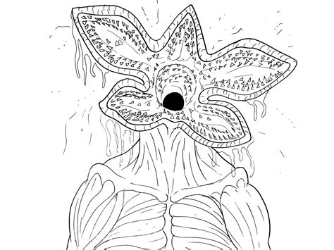 Demogorgon in Stranger Things coloring page - Download, Print or Color Online for Free