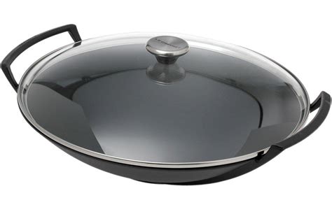 Le Creuset wok - wadjan avec couvercle et rack, 36cm , 4,5l noir | Achetez à prix avantageux ...