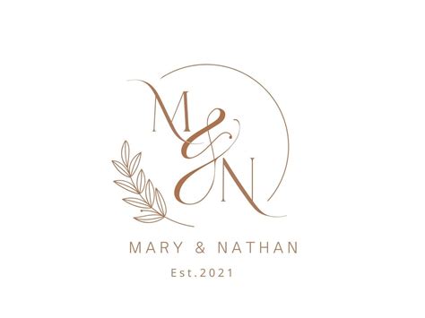 WEDDING LOGO DESIGN Monogram Svg Modern Minimalist Wedding - Etsy