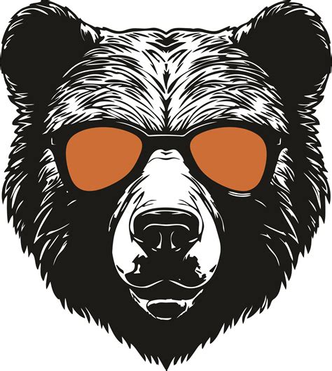 Cool bear in sunglasses 23784031 Vector Art at Vecteezy