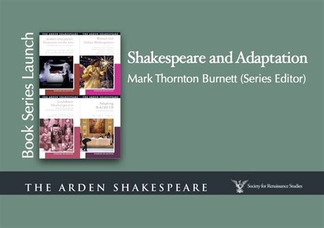 'Shakespeare and Adaptation' book series online launch (Society for ...