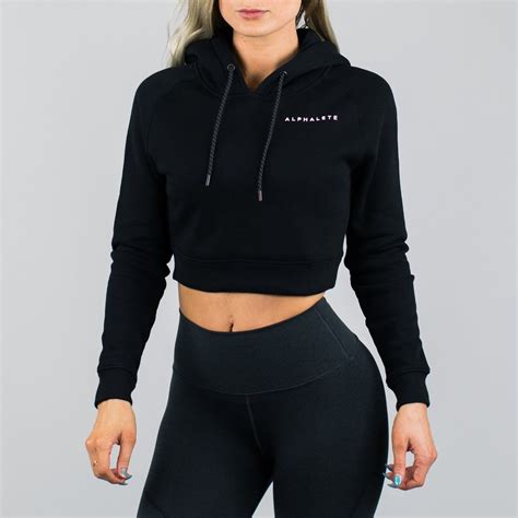 Women's Cropped Hoodie - Black | Cropped hoodie, Clothes, Hoodies