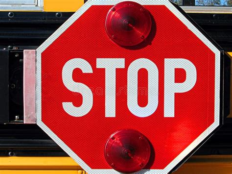 Stop Sign On School Bus Stock Photos - Image: 52943