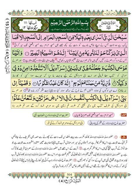 Surah Isra Urdu PDF - Online Download Urdu Translation PDF