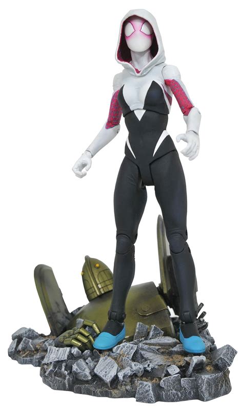 Buy Entertainment Earth Marvel Select Spider-Gwen Action Figure, Brown ...