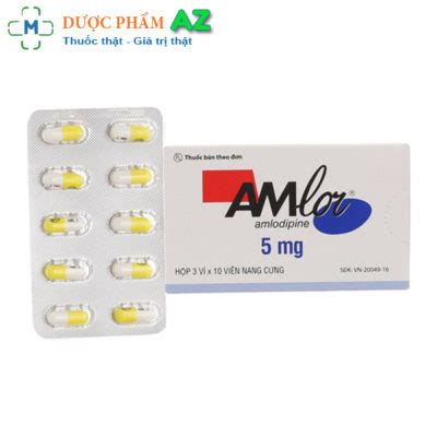 Thuốc Amlor 5 mg - Thuốc điều trị cao huyết áp hiệu quả