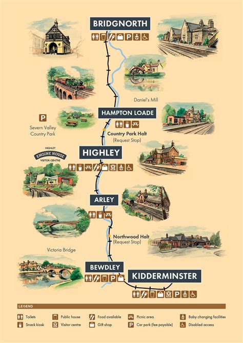 Map Of Severn Valley Railway