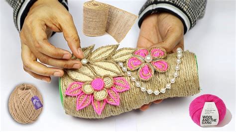 Jute Craft Ideas Decoration Easy Design | Simple Made Unparalleled Jute ... | Jute crafts, Rope ...