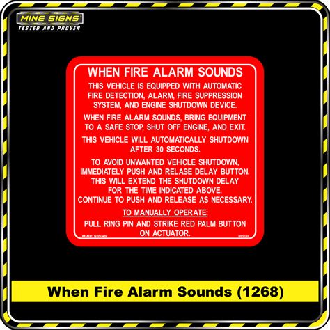 When fire alarm sounds this vehicle is equipped with automatic fire ...