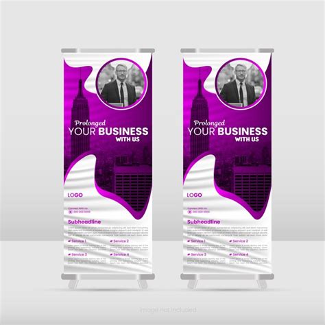 Premium Vector | Corporate roll up banner design