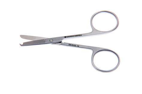 LITTAUER SUTURE SCISSORS WITH HOOK END STRAIGHT 3.5" 90MM - Surgical Instruments