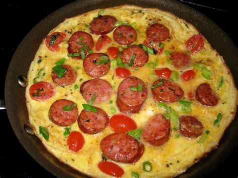 Straight No chaser: Sausage and Tomato Fritatta for Two