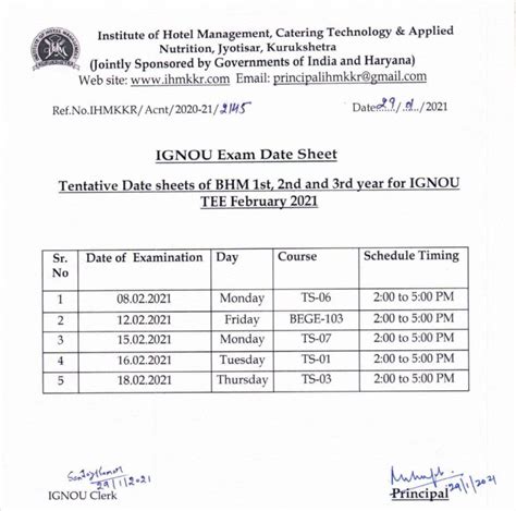 Ignou Exam Form June 2023 Date Sheet - Printable Forms Free Online