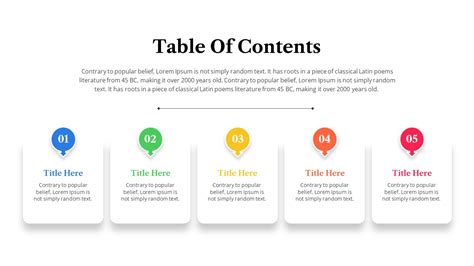Table Of Content Slide Designs & Presentation Templates - SlideKit