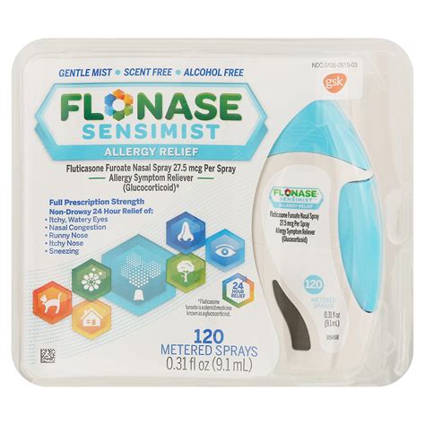 Flonase Sensimist Full Prescription Strength Allergy Relief Nasal Spray ...