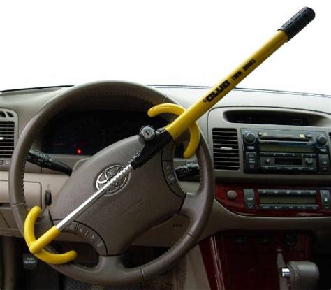 Buy The Club 3000 Twin Hooks Steering Wheel Lock, Yellow Online at ...