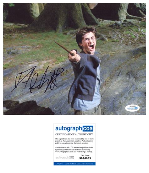 Daniel Radcliffe Harry Potter Signed Autograph 8x10 Photo ACOA | Outlaw ...