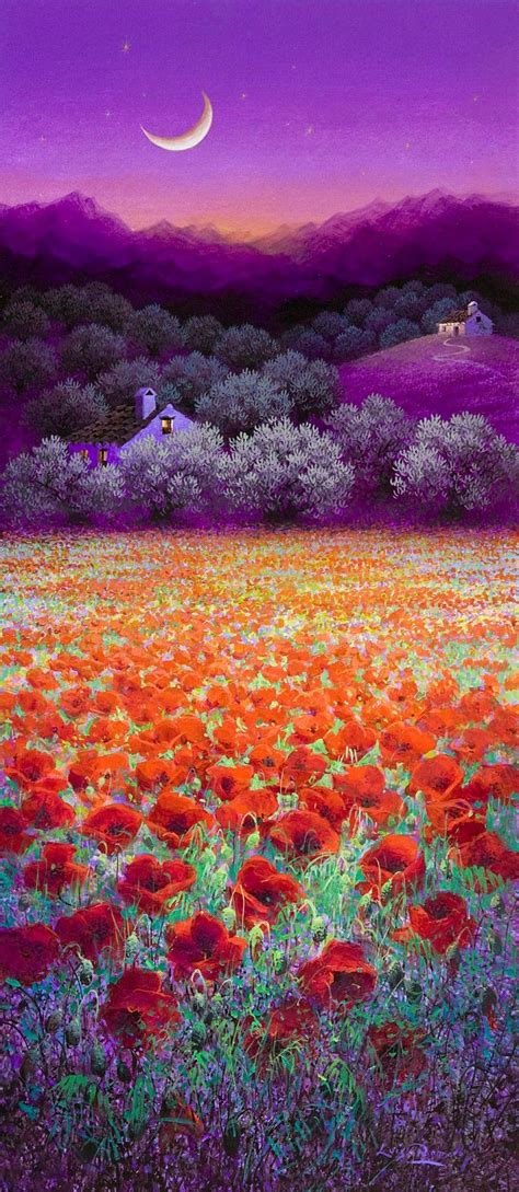 Amapolas | Luis Romero | Naive art, Beautiful nature, Beautiful paintings