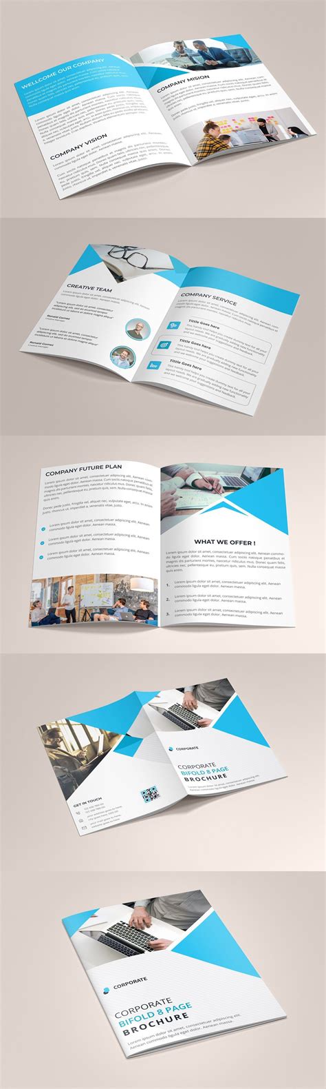 Corporate 8 Pages Brochure Template | Brochure template, Brochure ...