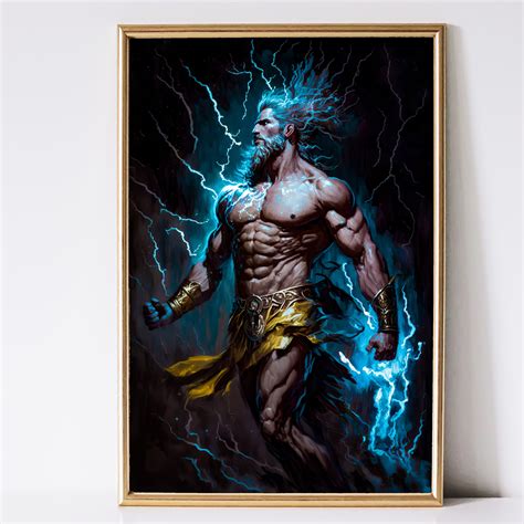 Zeus Greek God Art Greek Mythology Art Fantasy Art - Etsy