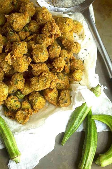 Pan Fried Okra Recipe - Grandbaby Cakes