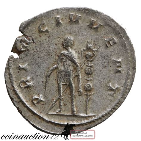 Roman Silver Antoninianus Valerian Ii 253 - 255 Ad Princi Ivventutis