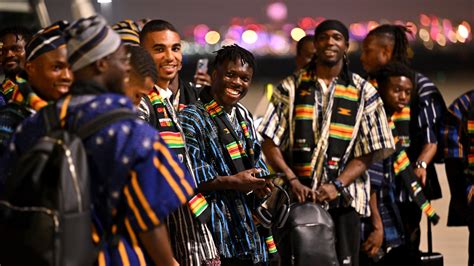 Qatar 2022: Black Stars arrive in Qatar for World Cup in colourful fugu