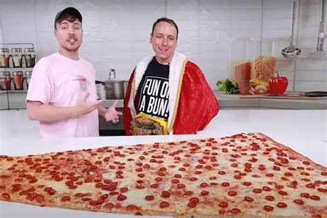 MrBeast Ate 'World's Largest Pizza' by Challenging Professional Eater and Totally Regretted it